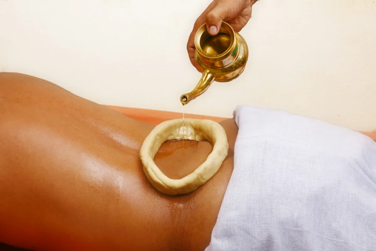 Aromatic oil therapy performed at Maison Forest Spa